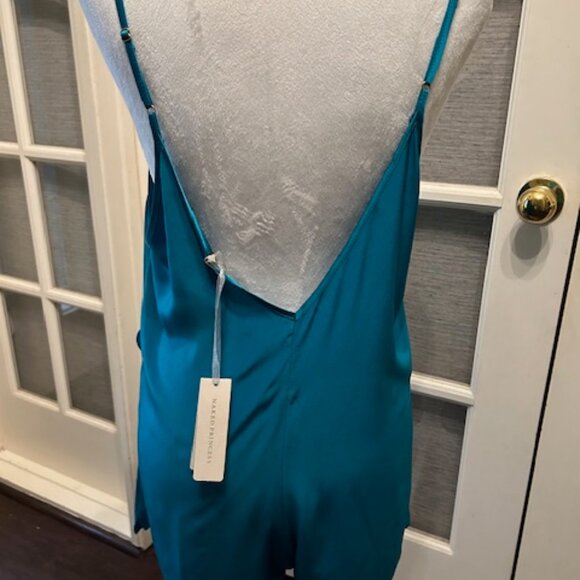 NWT Naked Princess Lingerie Romper, Color Teal, SZ M - Picture 2 of 4